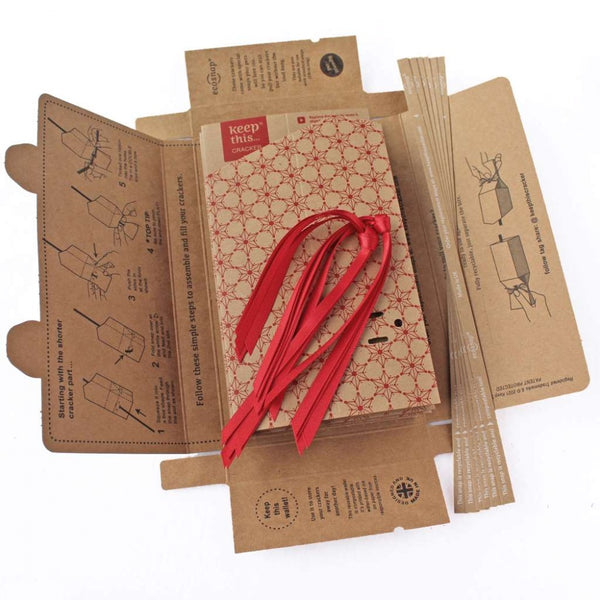 Six Reusable Christmas Crackers, by Eco Living
