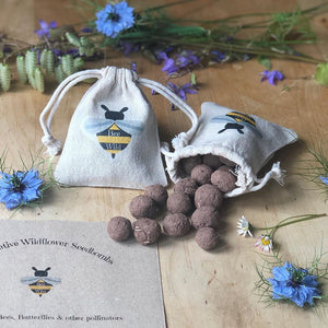 Wildflower Seedbombs, by Bee Wild  Wildflower Seedbombs £8 Eco-friendly, Zero Waste The Contented Company