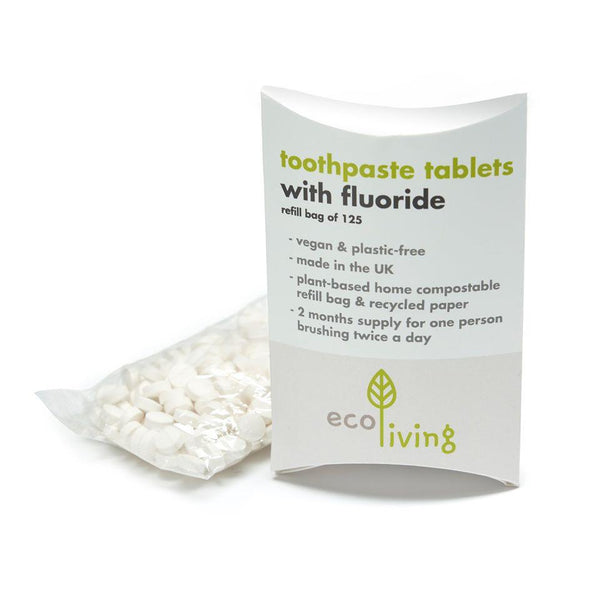Plastic Free Toothpaste Tablets, by EcoLiving  Plastic Free Toothpaste £5.75 Eco-friendly, Zero Waste The Contented Company