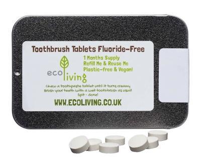 Plastic Free Toothpaste Tablets, by EcoLiving  Plastic Free Toothpaste £3.75 Eco-friendly, Zero Waste The Contented Company