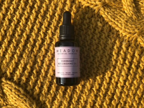 Plant-based Skincare: Overnight Replenishing Oil, by Meadow Skincare  Overnight Oil £35 Eco-friendly, Zero Waste The Contented Company