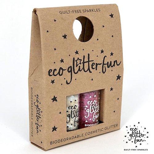 Plastic Free Eco Cosmetic Bio Glitter® PURE (Duo Mini Pack), from Eco Glitter Fun  Plastic Free Glitter £8.5 Eco-friendly, Zero Waste The Contented Company
