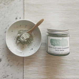 Natural, Plastic Free Clay & Chamomile Face Mask, by Natur  Face Mask £12 Eco-friendly, Zero Waste The Contented Company