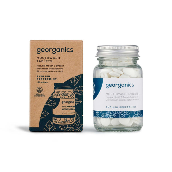 Plastic-Free Mouthwash Tablets, by Georganics  Plastic Free Dental Floss £8.75 Eco-friendly, Zero Waste The Contented Company