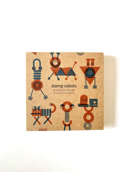 Wood-backed Robot Stamps, by Jungwiealt