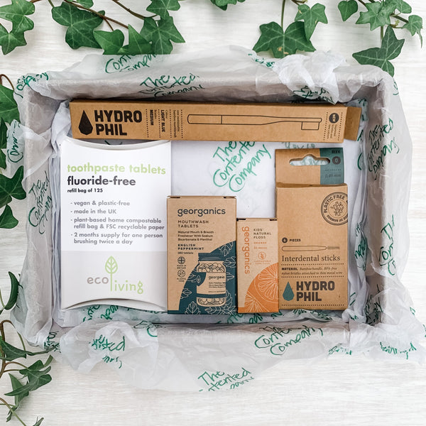 Zero Waste Dental Starter Kit, by The Contented Company  Eco & Zero Waste Starter Kit £25 Eco-friendly, Zero Waste The Contented Company