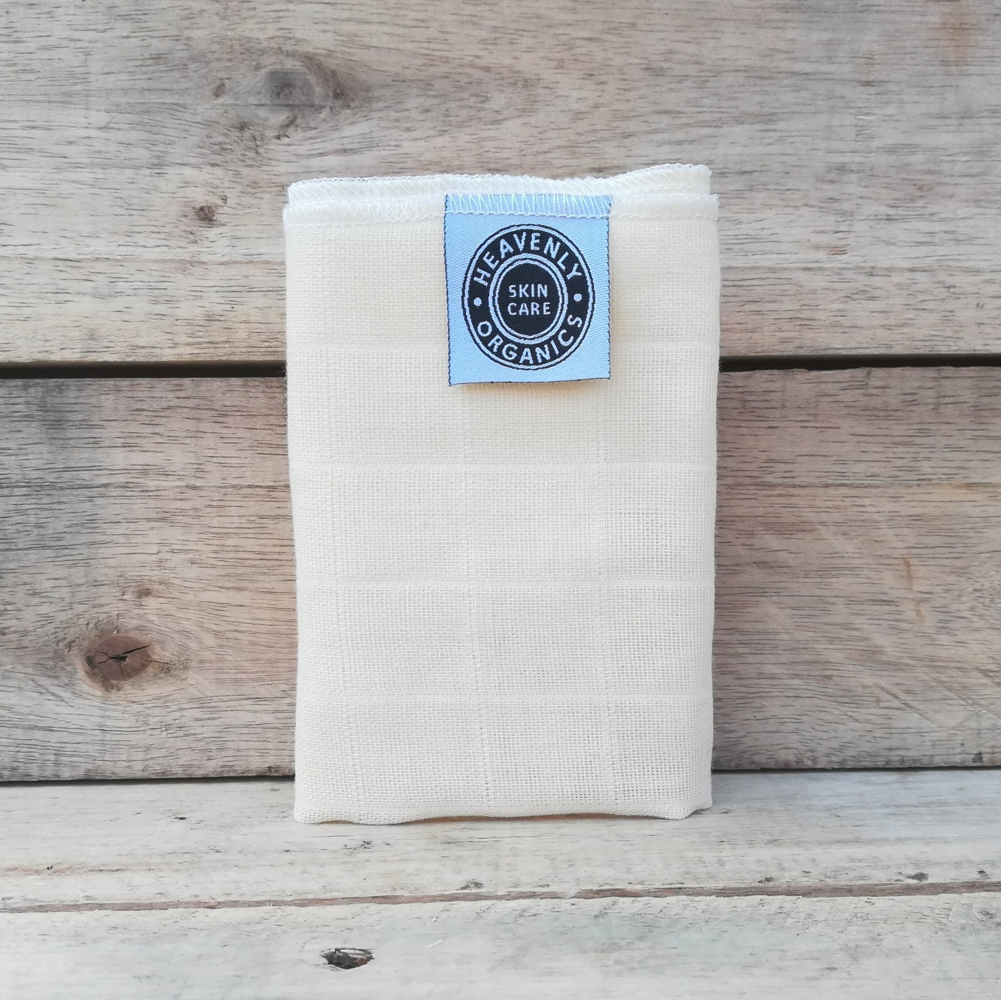 Plastic Free Organic Muslin Face Cloth, by Heavenly Organics  Plastic Free Face Cloth £3.5 Eco-friendly, Zero Waste The Contented Company