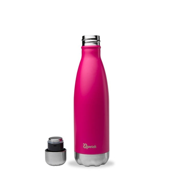 Reusable Insulated Stainless Steel 500ml Bottle - Smooth Finish, by Qwetch  Water Bottle £20 Eco-friendly, Zero Waste The Contented Company