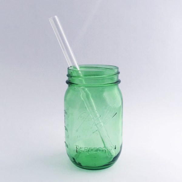 Reusable Plastic-Free Glass Straw, by Strawesome - Smoothie Width  Straws £8.5 Eco-friendly, Zero Waste The Contented Company