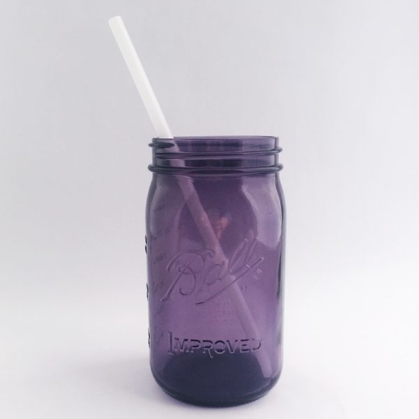 Reusable Plastic-Free Glass Straw, by Strawesome - Regular Width  Straws £8.5 Eco-friendly, Zero Waste The Contented Company